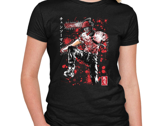 ChainsawMan Sumi-E