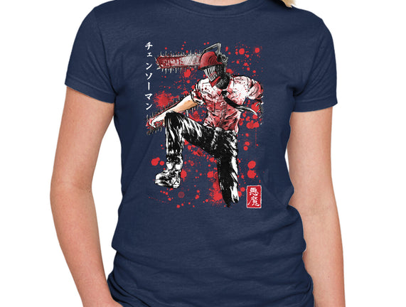 ChainsawMan Sumi-E