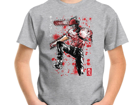 ChainsawMan Sumi-E