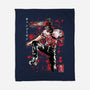 ChainsawMan Sumi-E-none fleece blanket-DrMonekers