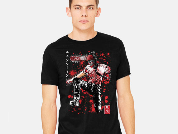 ChainsawMan Sumi-E