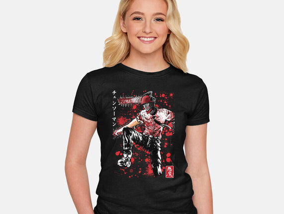 ChainsawMan Sumi-E