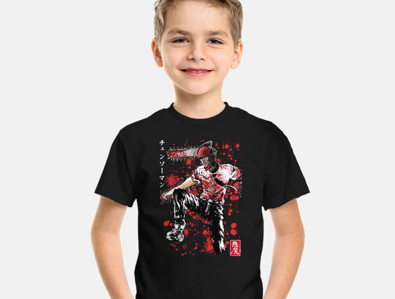 ChainsawMan Sumi-E