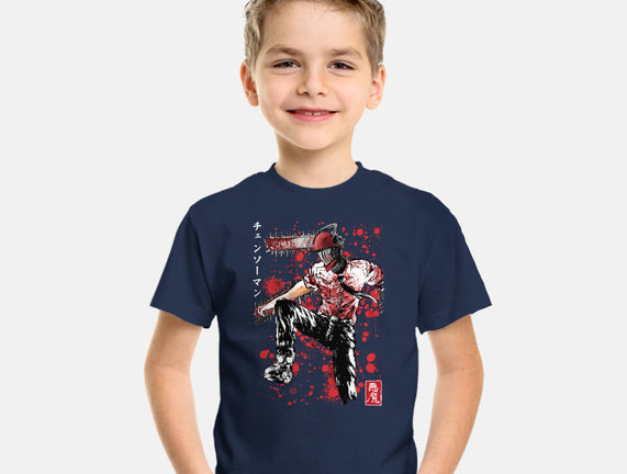 ChainsawMan Sumi-E