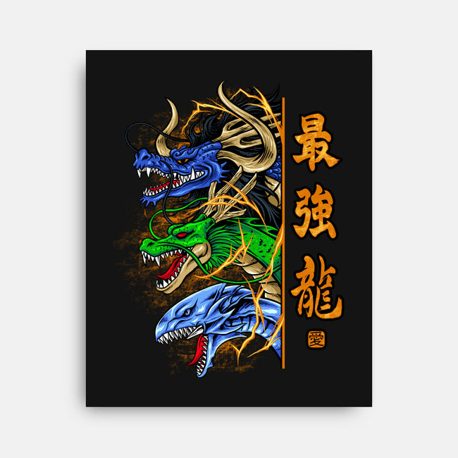 Trio Dragon-none stretched canvas-spoilerinc
