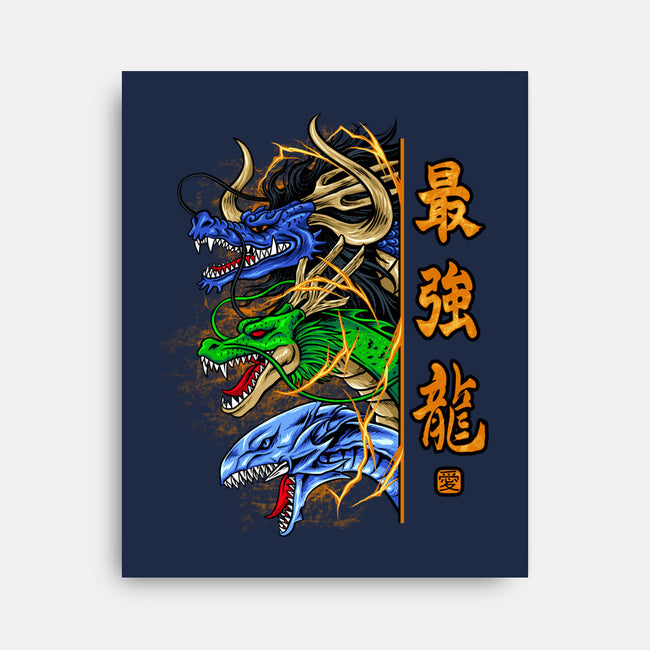 Trio Dragon-none stretched canvas-spoilerinc