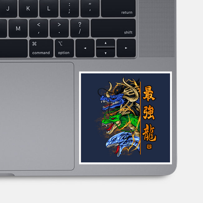 Trio Dragon-none glossy sticker-spoilerinc