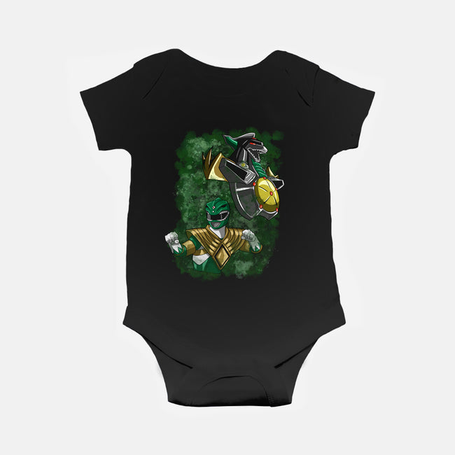 The Green Warrior-baby basic onesie-nickzzarto