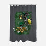 The Green Warrior-none polyester shower curtain-nickzzarto