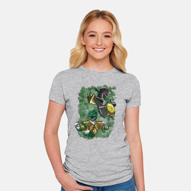 The Green Warrior-womens fitted tee-nickzzarto
