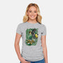 The Green Warrior-womens fitted tee-nickzzarto