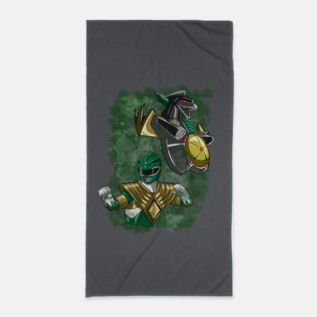 The Green Warrior-none beach towel-nickzzarto