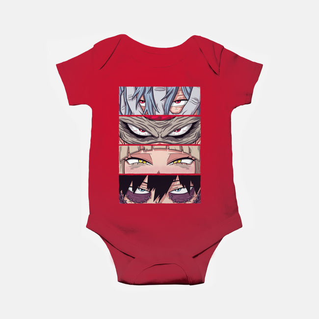 MHA Villain Eyes-baby basic onesie-danielmorris1993