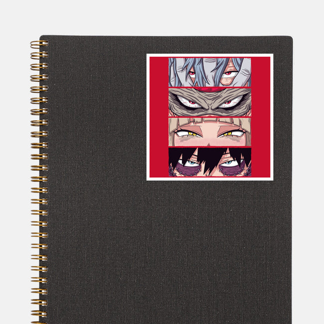 MHA Villain Eyes-none glossy sticker-danielmorris1993