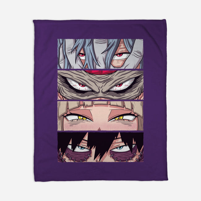 MHA Villain Eyes-none fleece blanket-danielmorris1993