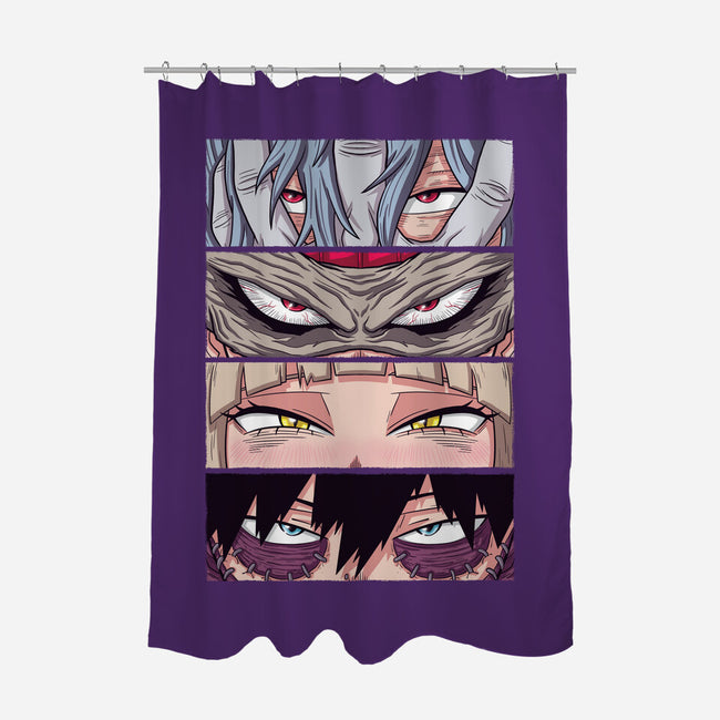 MHA Villain Eyes-none polyester shower curtain-danielmorris1993