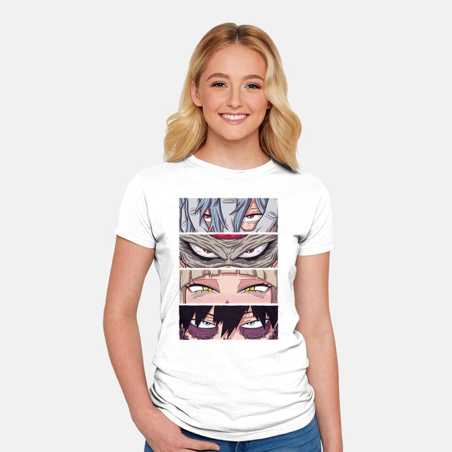 MHA Villain Eyes-womens fitted tee-danielmorris1993