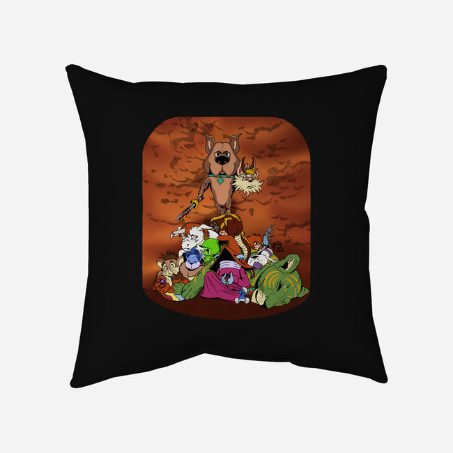 Ruler Of The B Team-none removable cover throw pillow-SeamusAran