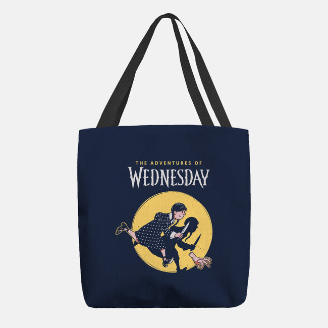 The Adventures Of Wednesday-none basic tote bag-Getsousa!