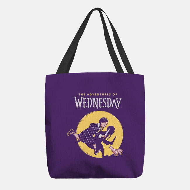 The Adventures Of Wednesday-none basic tote bag-Getsousa!