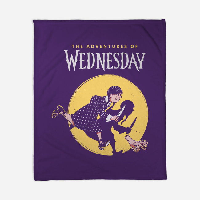 The Adventures Of Wednesday-none fleece blanket-Getsousa!
