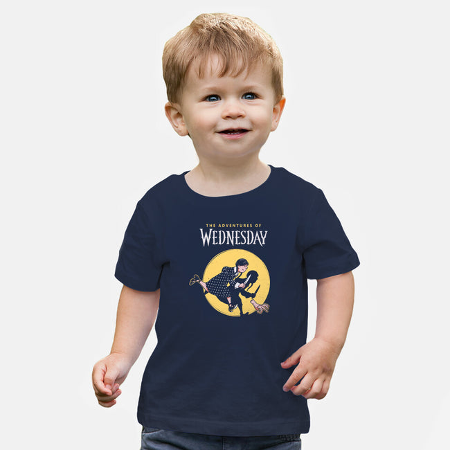The Adventures Of Wednesday-baby basic tee-Getsousa!