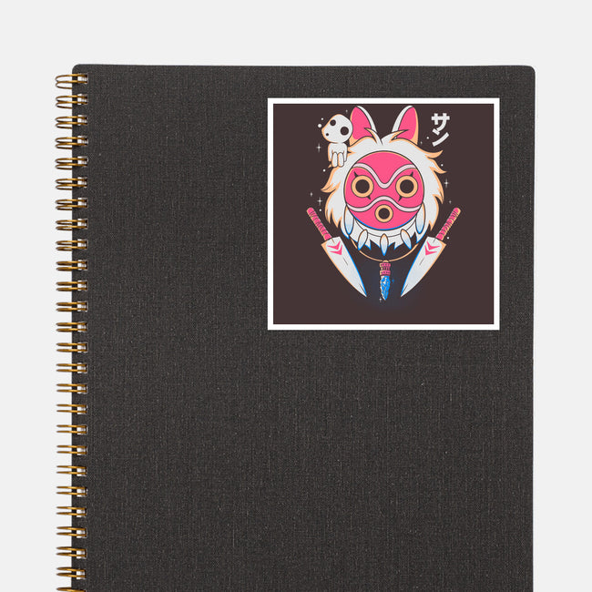 Fight Mask-none glossy sticker-Douglasstencil