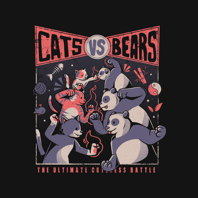 Cats Vs Bears-none removable cover throw pillow-tobefonseca