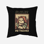 Smile? No Thanks-none removable cover w insert throw pillow-tobefonseca