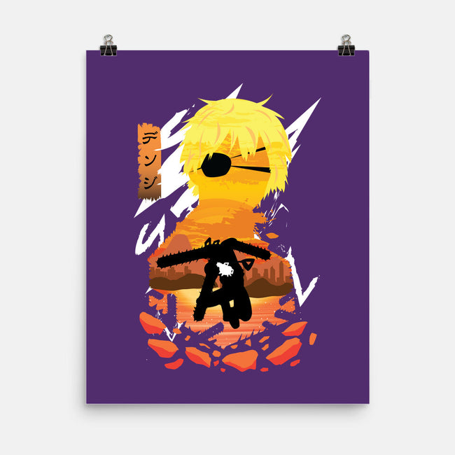 Chainsaws-none matte poster-SwensonaDesigns