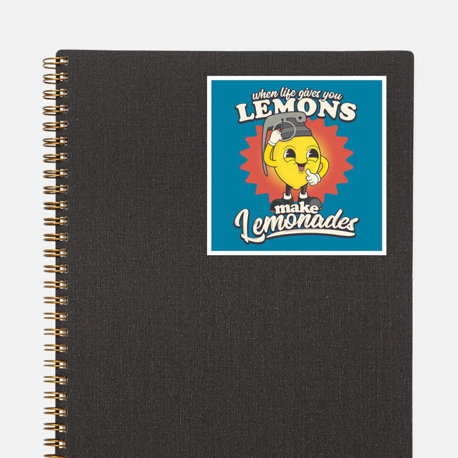 Lemons To Lemonades-none glossy sticker-RoboMega