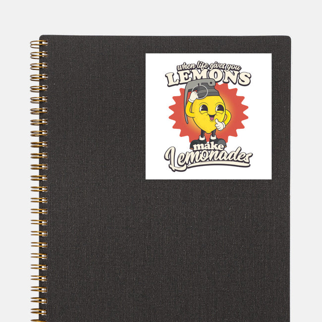 Lemons To Lemonades-none glossy sticker-RoboMega