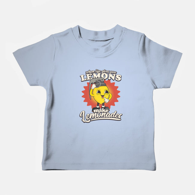 Lemons To Lemonades-baby basic tee-RoboMega