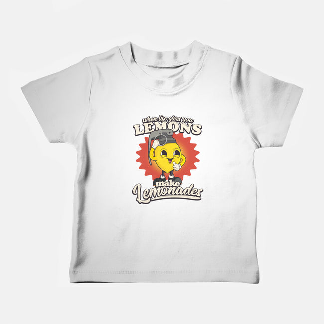 Lemons To Lemonades-baby basic tee-RoboMega
