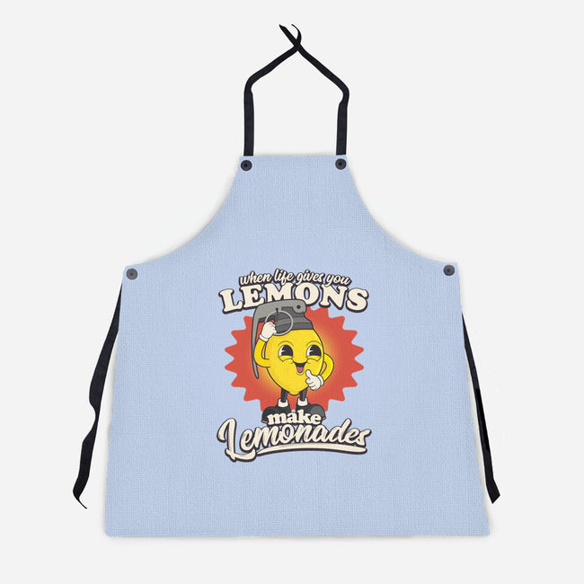 Lemons To Lemonades-unisex kitchen apron-RoboMega