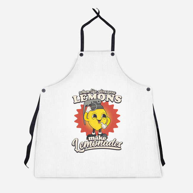 Lemons To Lemonades-unisex kitchen apron-RoboMega