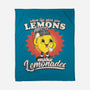 Lemons To Lemonades-none fleece blanket-RoboMega