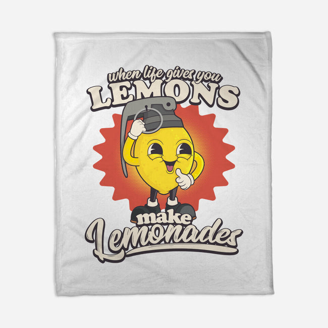 Lemons To Lemonades-none fleece blanket-RoboMega