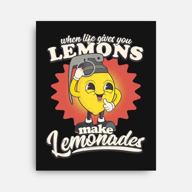 Lemons To Lemonades-none stretched canvas-RoboMega