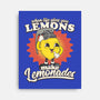 Lemons To Lemonades-none stretched canvas-RoboMega