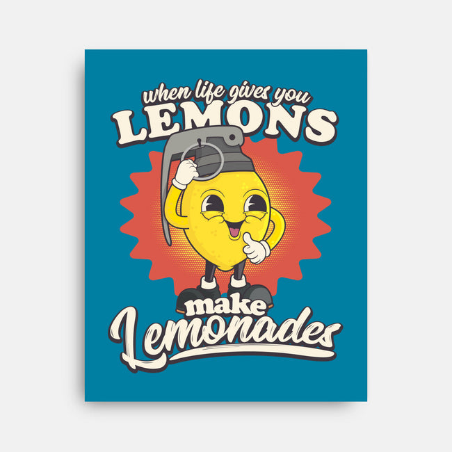 Lemons To Lemonades-none stretched canvas-RoboMega