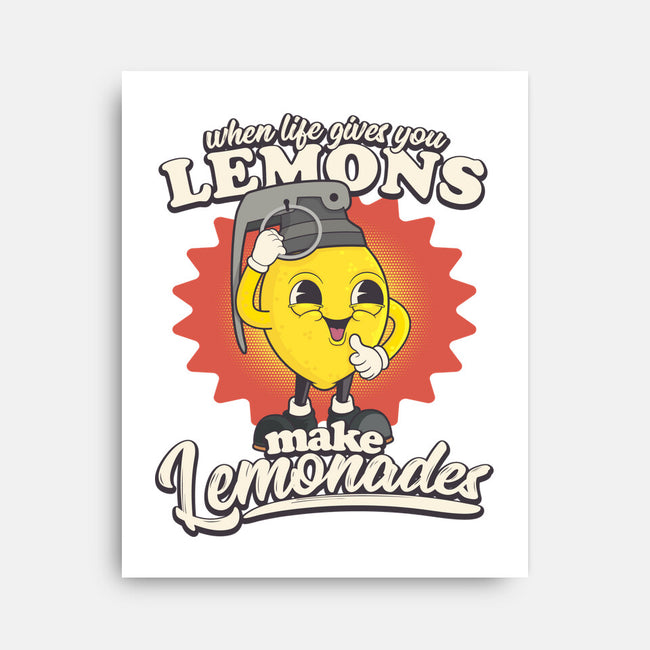 Lemons To Lemonades-none stretched canvas-RoboMega