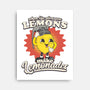 Lemons To Lemonades-none stretched canvas-RoboMega