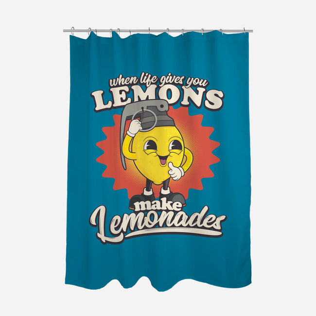 Lemons To Lemonades-none polyester shower curtain-RoboMega