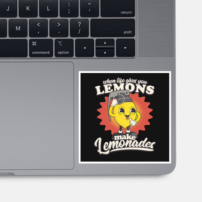 Lemons To Lemonades-none glossy sticker-RoboMega