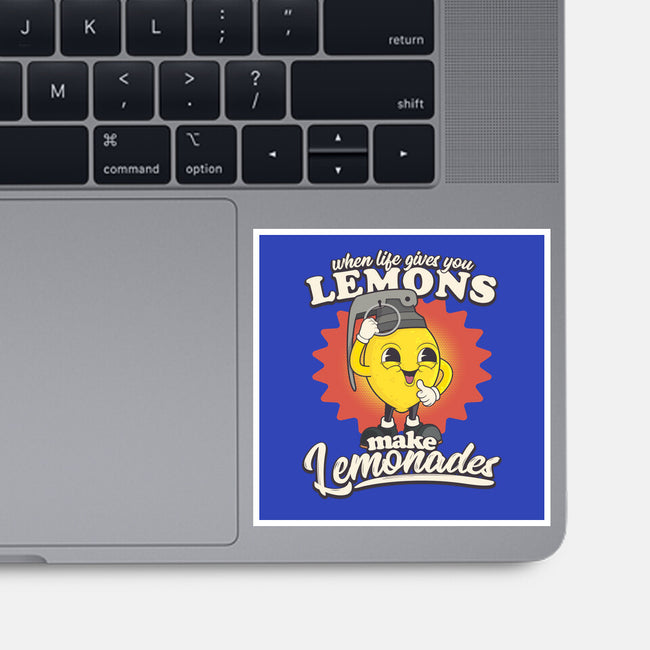 Lemons To Lemonades-none glossy sticker-RoboMega