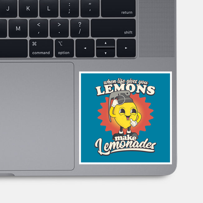 Lemons To Lemonades-none glossy sticker-RoboMega