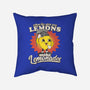 Lemons To Lemonades-none removable cover w insert throw pillow-RoboMega
