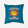Lemons To Lemonades-none removable cover w insert throw pillow-RoboMega