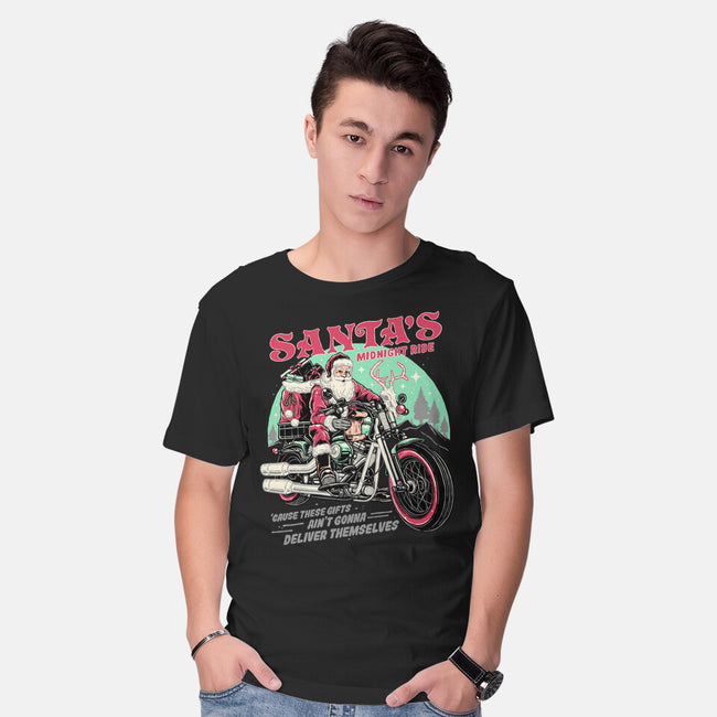 Santa's Midnight Ride-mens basic tee-momma_gorilla